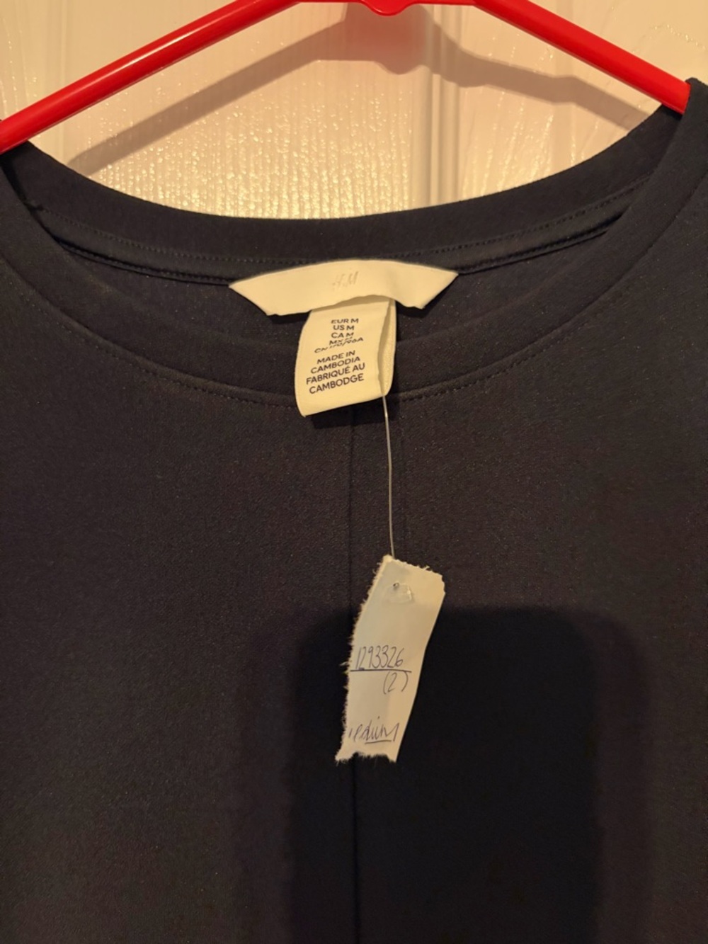 H&M Blue short Sleeve Crewneck Top